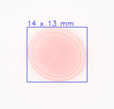 Gladde Roze Knoop 14x13mm Knopen KNP00010